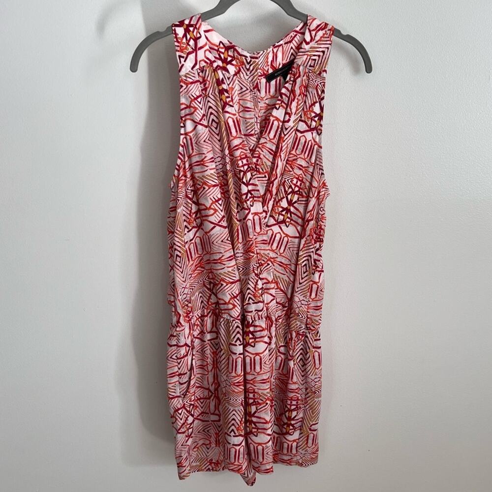 Bcbgmaxazria Multicolored Patterned Romper Size S - image 1